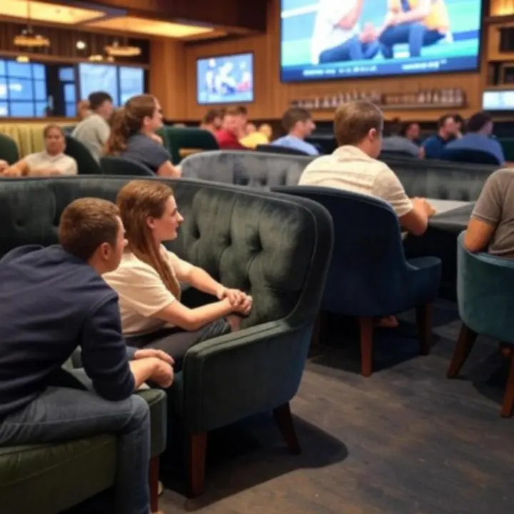 Strefa VIP w GentlemenBarClub z kibicami oglądającymi mecz